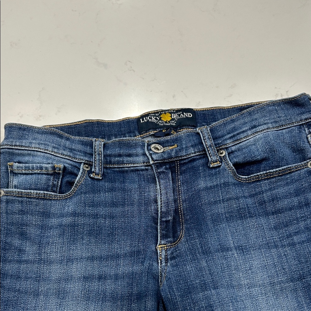 Lucky Sweet Straight Stretch Denim Jeans - Picture 6 of 10